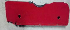 86-89 Corvette C4 lower Dash Panel Under Column Dash Trim Red 14407481